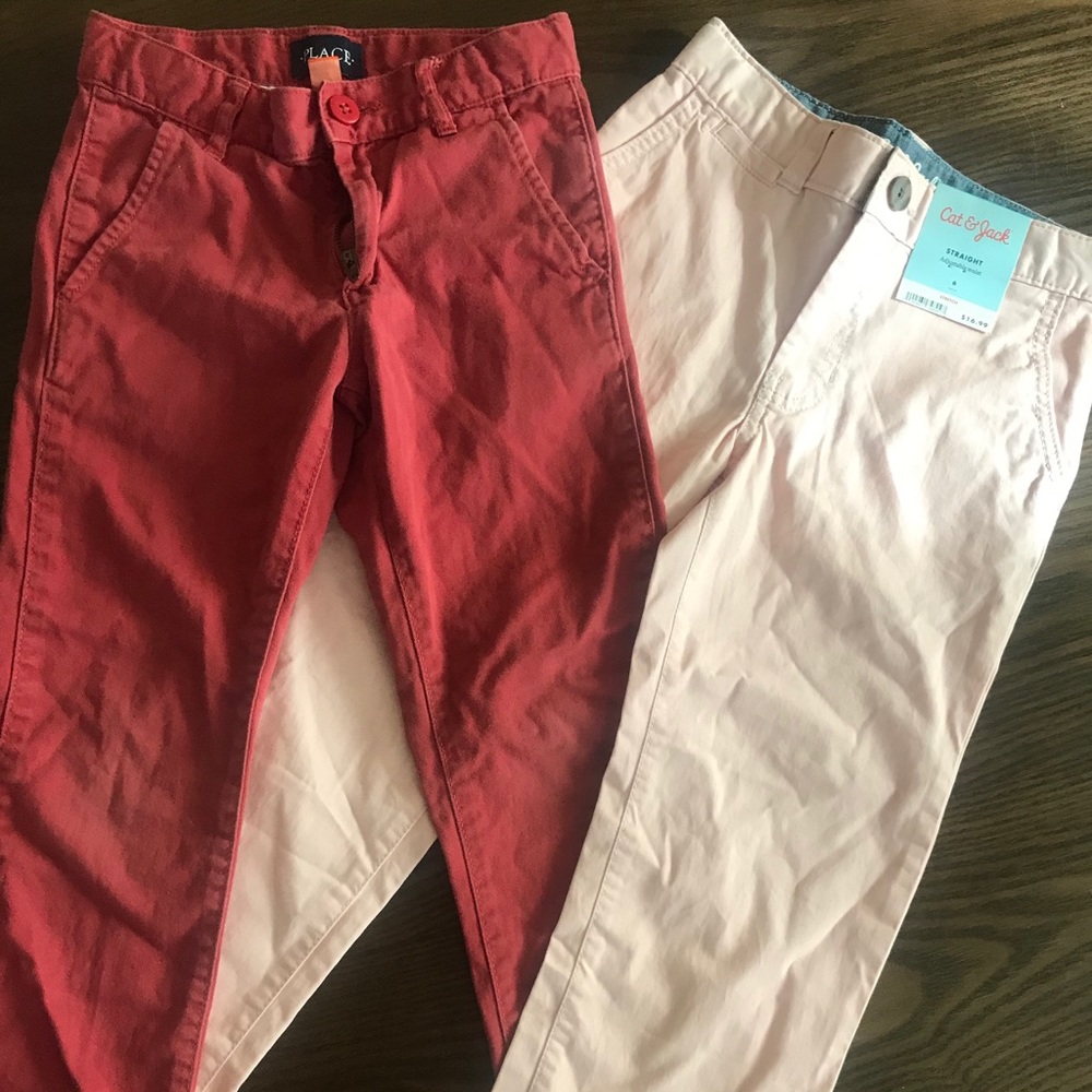 Pink and Red Chinos